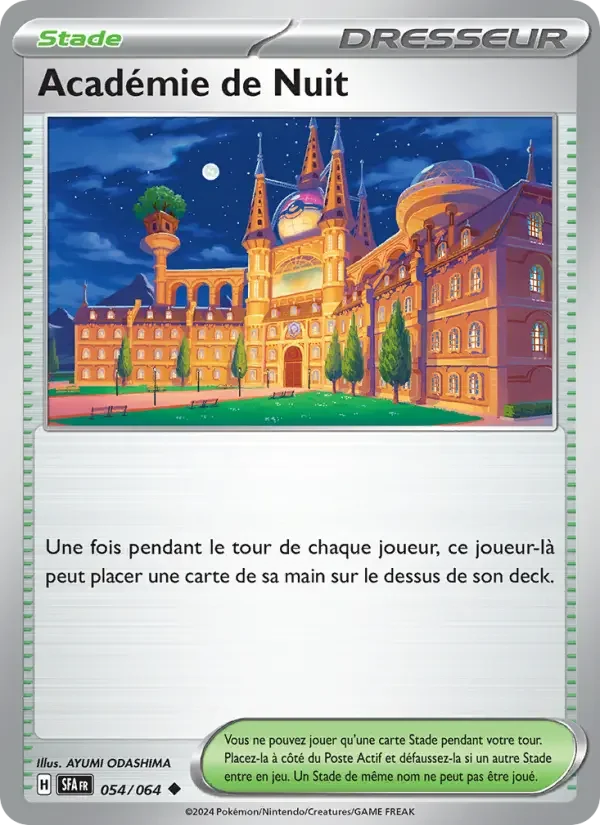 Carte Académie de Nuit