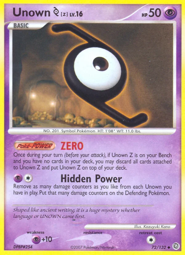 Carte Pokémon Zarbi Z — Merveilles Secrètes