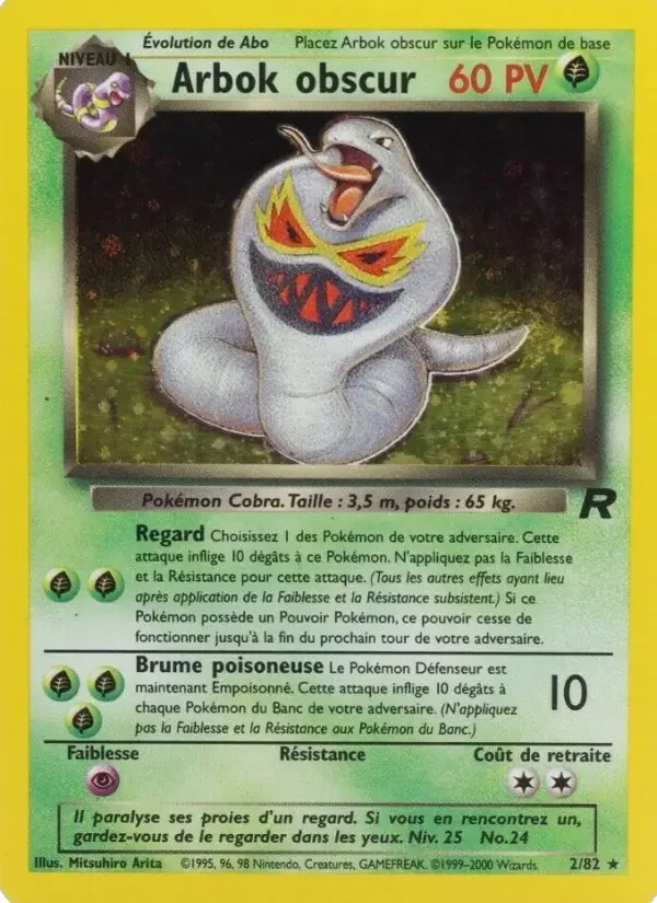 Carte Arbok obscur