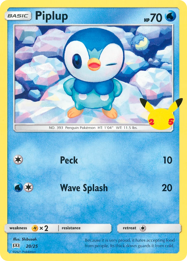 Carte Pokémon Tiplouf — 2021 Promo McDonald's