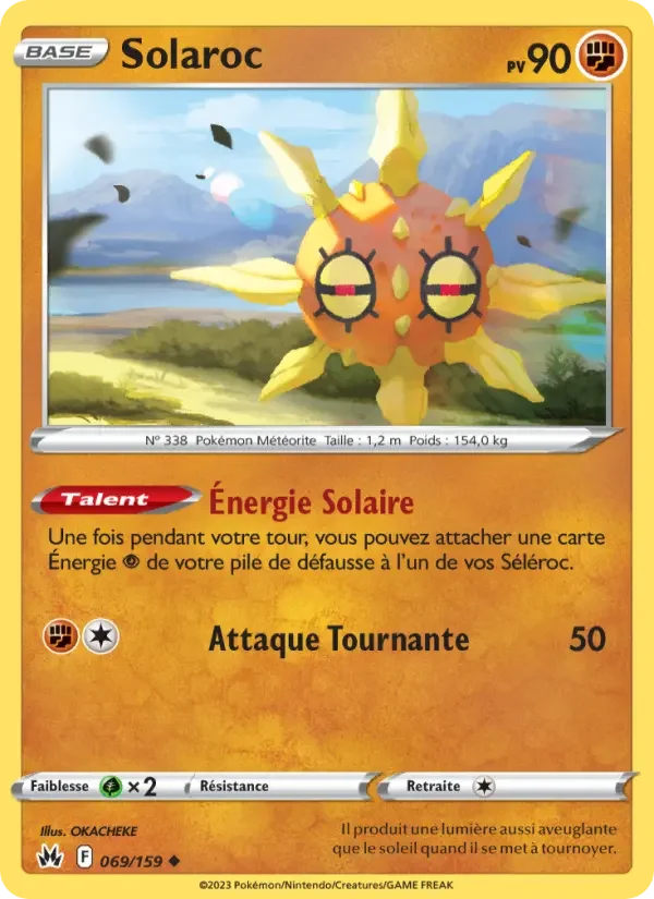 Carte Pokémon Solaroc — Zénith Suprême