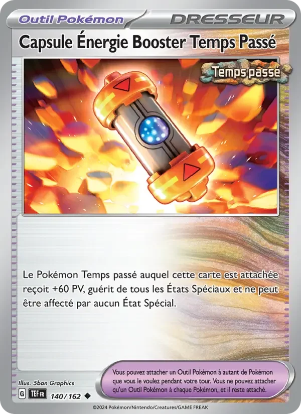 Carte Pokémon Capsule Énergie Booster Temps Passé — Forces Temporelles