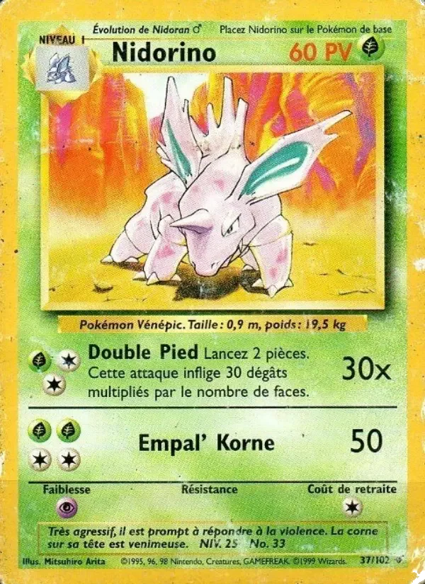Carte Nidorino