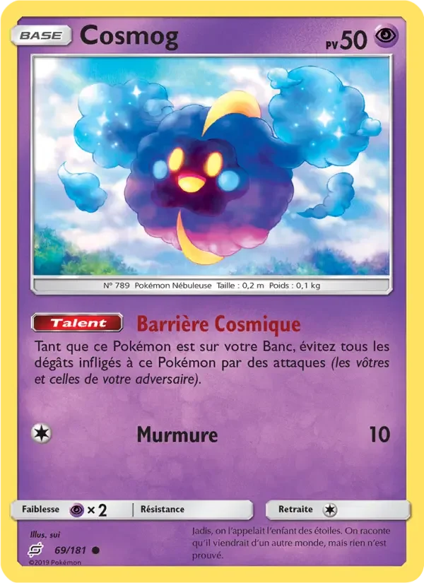 Carte Pokémon Cosmog — Duo de Choc