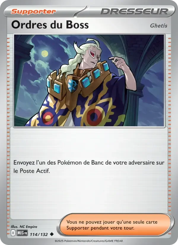 Carte Pokémon Ordres du Boss — Méga-Évolution