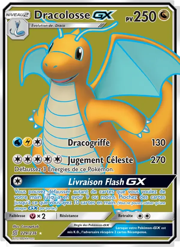 Carte Pokémon Dracolosse GX — Harmonie des Esprits