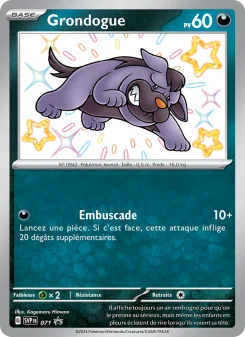 Carte Pokémon Grondogue — Promos Écarlate et Violet