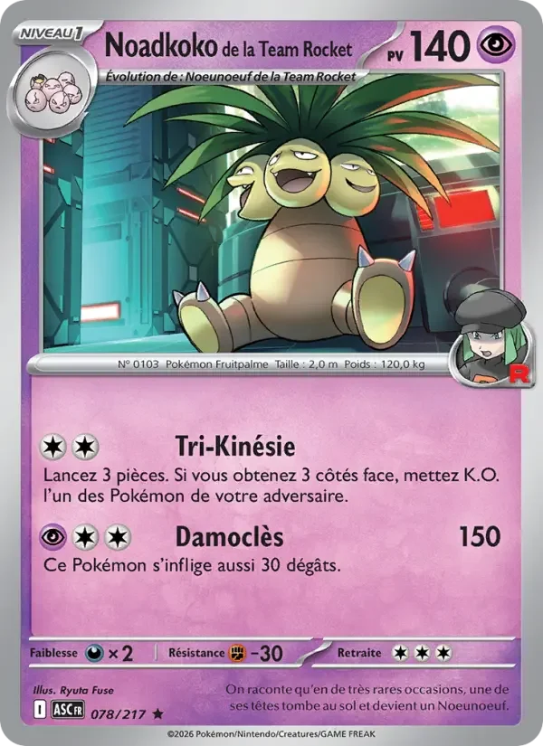 Carte Noadkoko de la Team Rocket