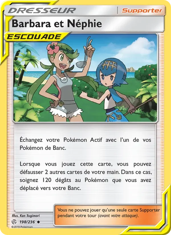 Carte Pokémon Barbara et Néphie — Éclipse Cosmique