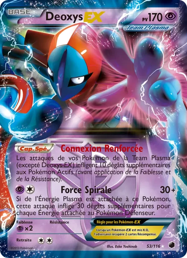 Carte Pokémon Deoxys-EX — Glaciation Plasma