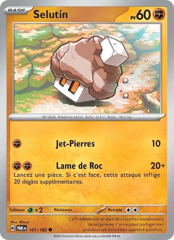 Carte Pokémon Selutin — Faille Paradoxe