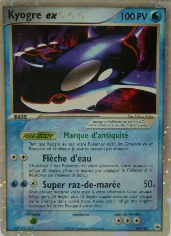 Carte Kyogre ex