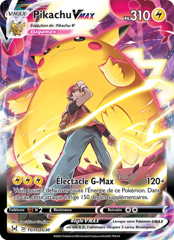 Carte Pokémon Pikachu VMAX — Origine Perdue