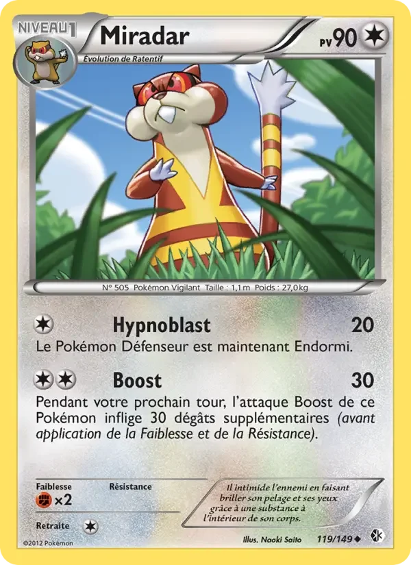 Carte Pokémon Miradar — Frontières Franchies