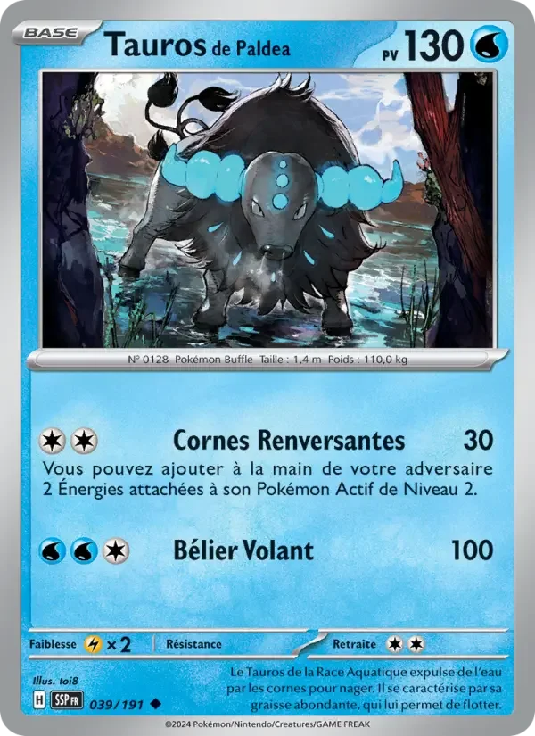 Carte Tauros de Paldea