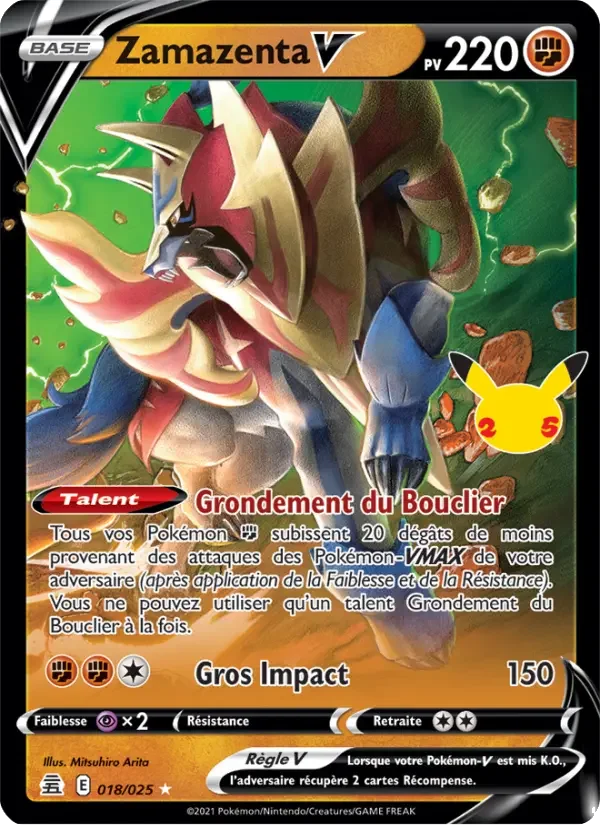 Carte Pokémon Zamazenta V — Célébrations