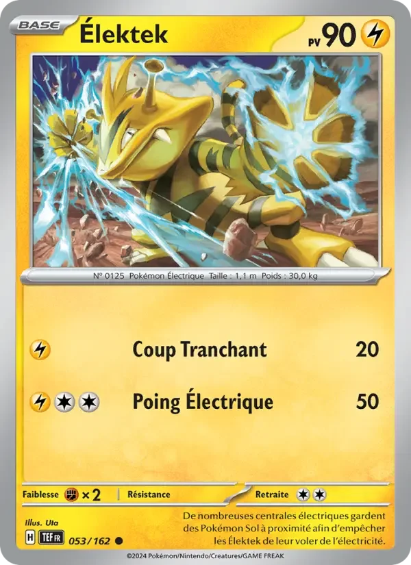 Carte Pokémon Élektek — Forces Temporelles