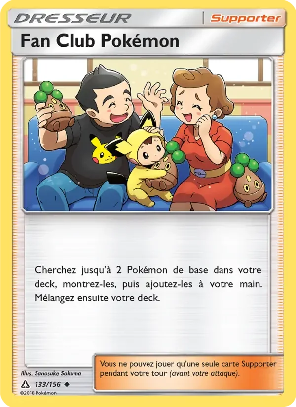 Carte Fan Club Pokémon
