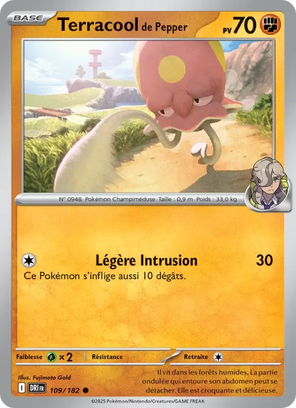 Carte Pokémon Terracool de Pepper — Rivalités Destinées