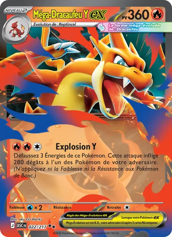 Carte Méga-Dracaufeu Y-ex