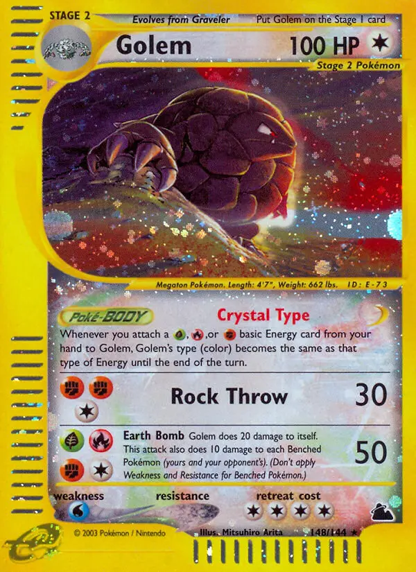 Carte Pokémon Grolem — Skyridge