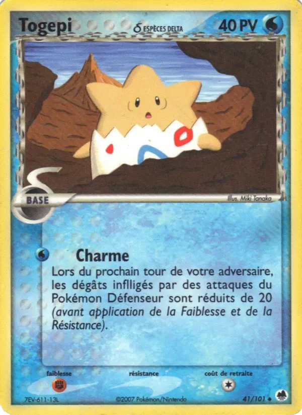 Carte Pokémon Togepi δ — Île des Dragons