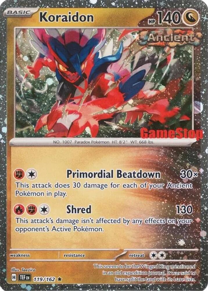 Carte Pokémon Koraidon — Forces Temporelles