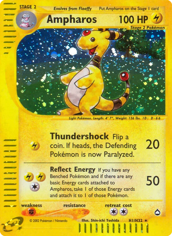 Carte Pokémon Pharamp — Aquapolis