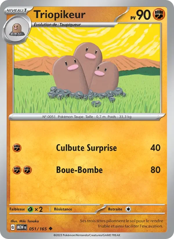 Carte Pokémon Triopikeur — Pokémon 151