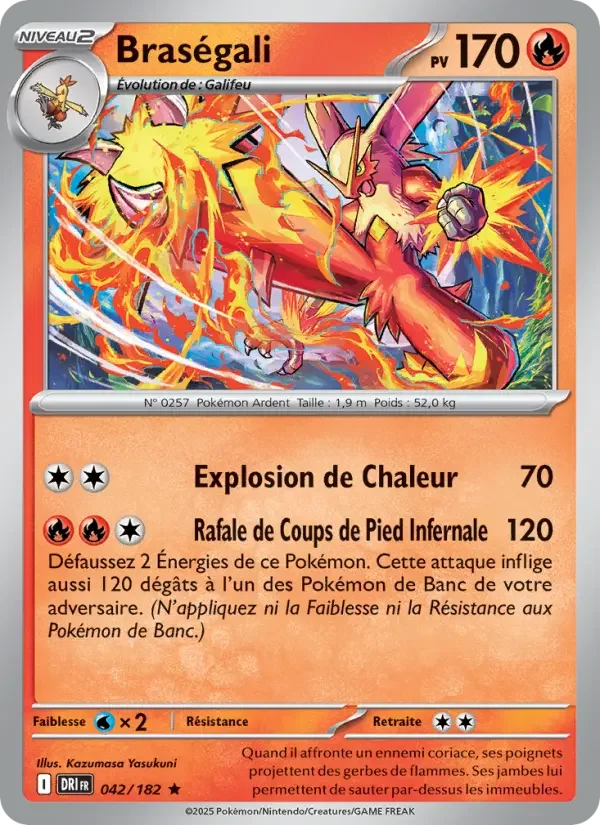 Carte Pokémon Braségali — Rivalités Destinées