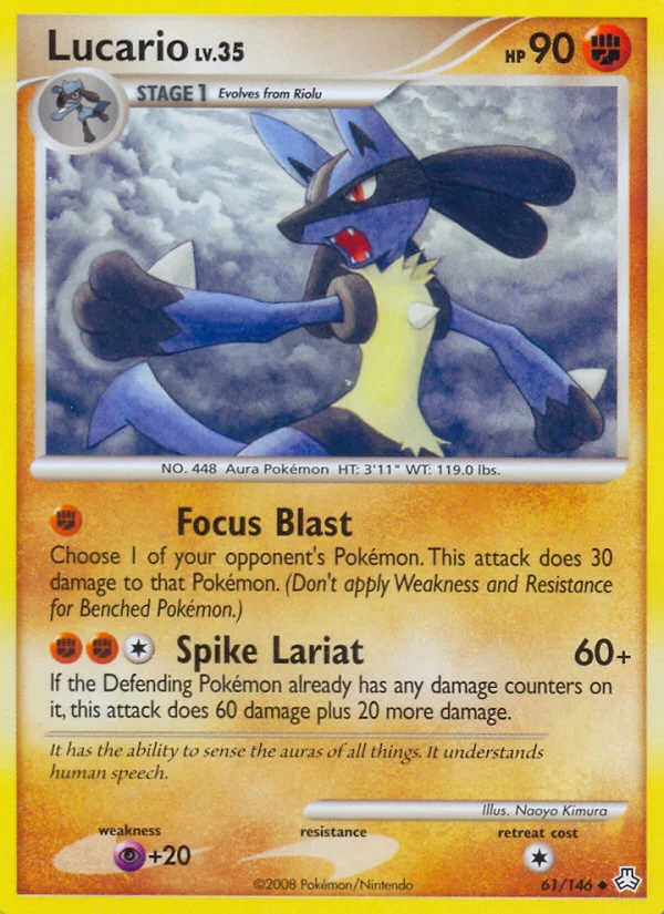 Carte Pokémon Lucario — Éveil des Légendes