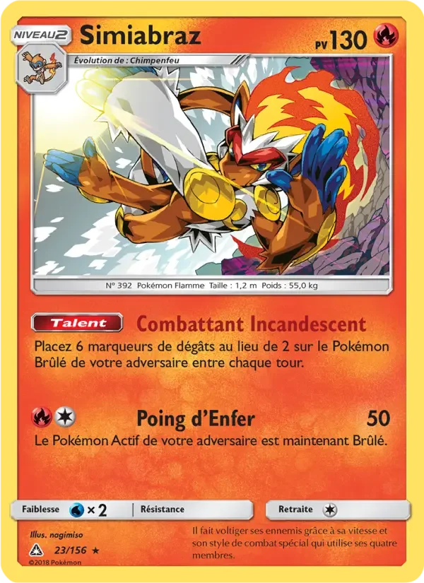 Carte Pokémon Simiabraz — Ultra-Prisme