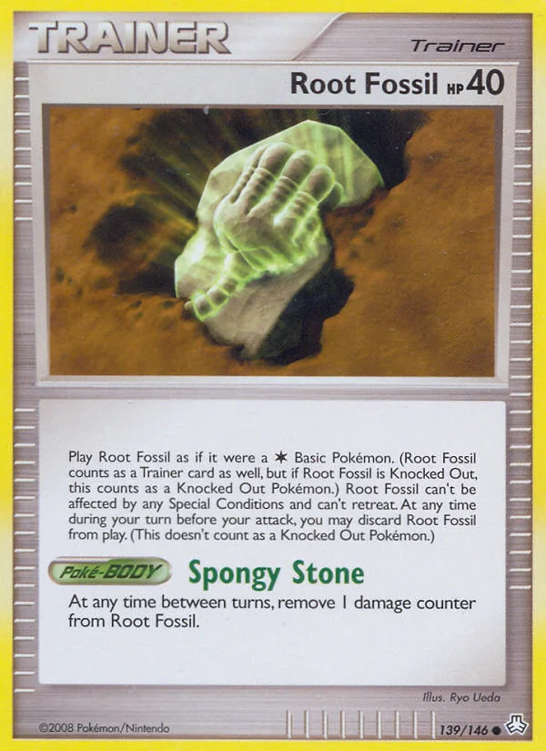 Carte Fossile racine