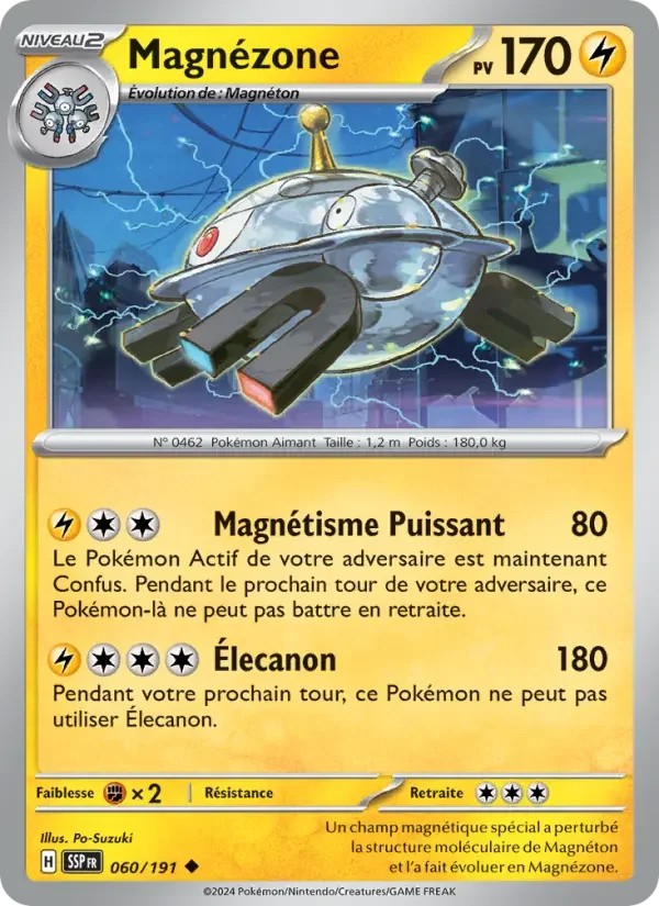 Carte Pokémon Magnézone — Étincelles Déferlantes