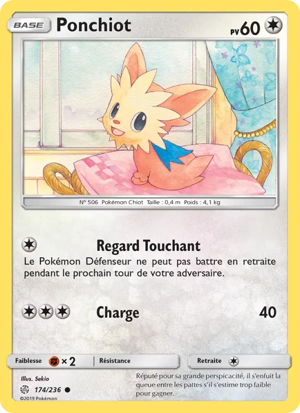 Carte Pokémon Ponchiot — Éclipse Cosmique