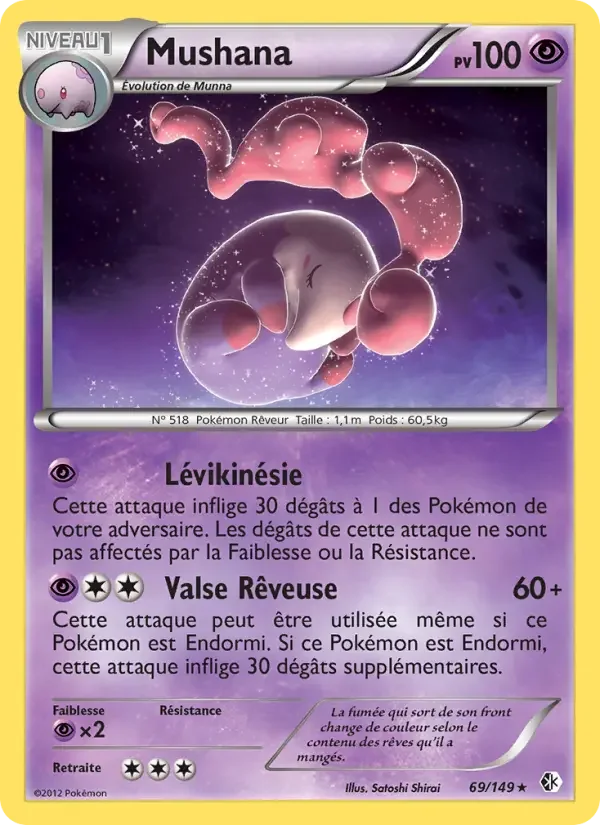 Carte Pokémon Mushana — Frontières Franchies