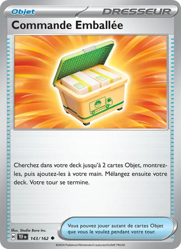 Carte Pokémon Commande Emballée — Forces Temporelles