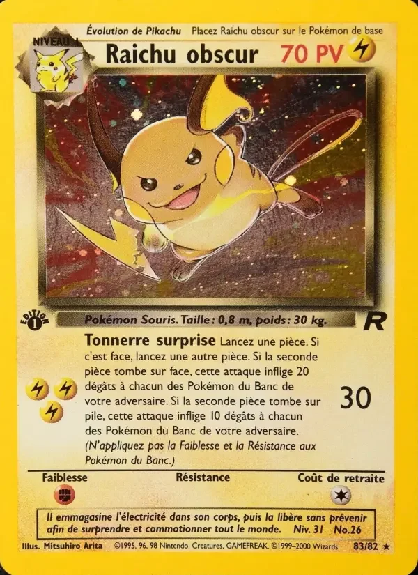 Carte Raichu obscur
