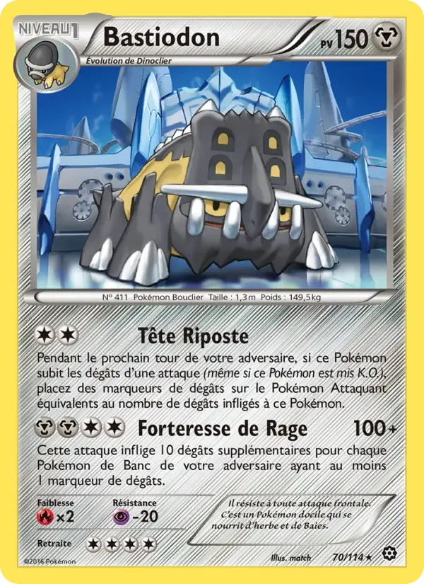 Carte Pokémon Bastiodon — Offensive Vapeur