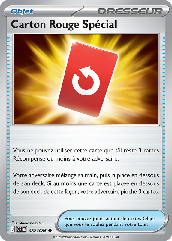 Carte Carton Rouge Spécial