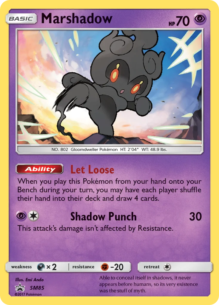 Carte Pokémon Marshadow — Promos Soleil et Lune