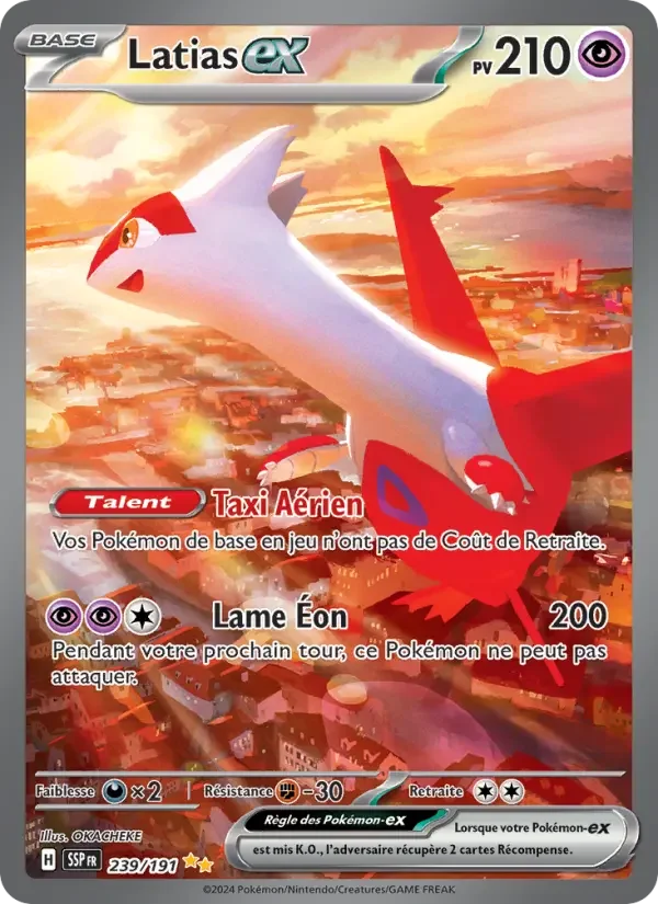 Carte Pokémon Latias-ex — Étincelles Déferlantes