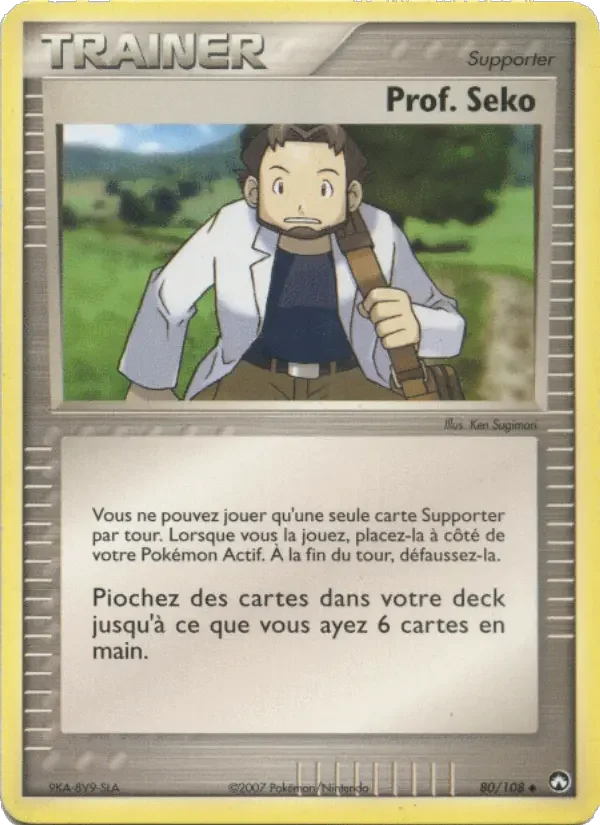Carte Pokémon Prof. Seko — Gardiens du Pouvoir