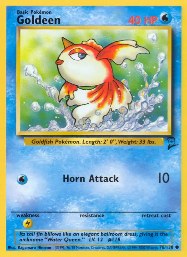 Carte Pokémon Poissirène — Base Set 2