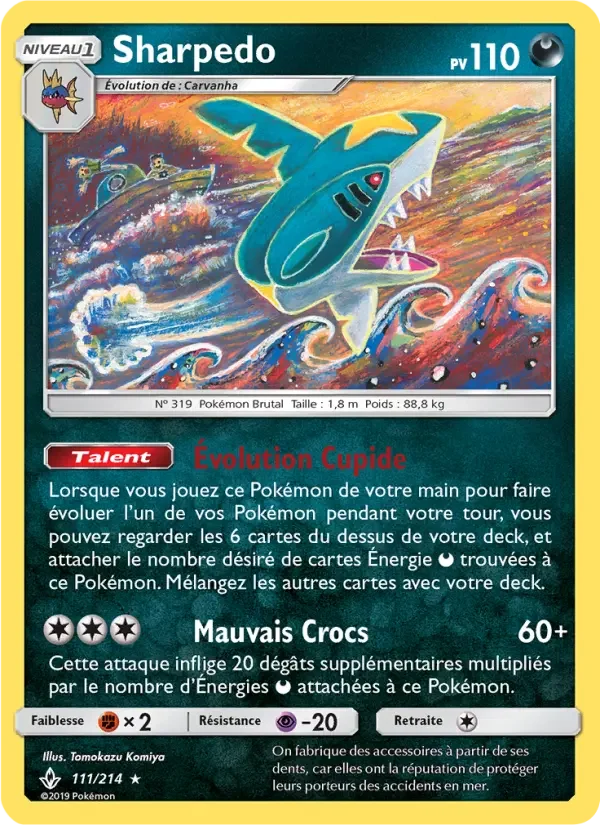Carte Pokémon Sharpedo — Alliance Infaillible