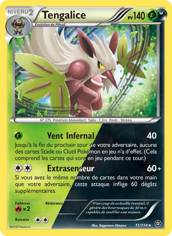 Carte Pokémon Tengalice — Offensive Vapeur
