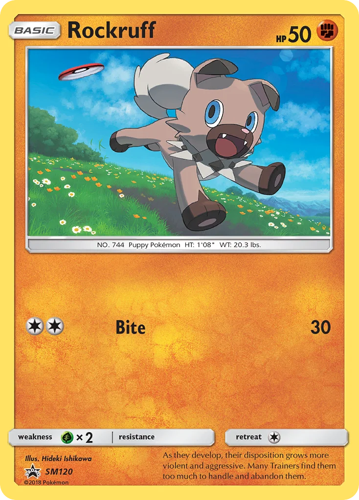 Carte Pokémon Rockruff — Promos Soleil et Lune