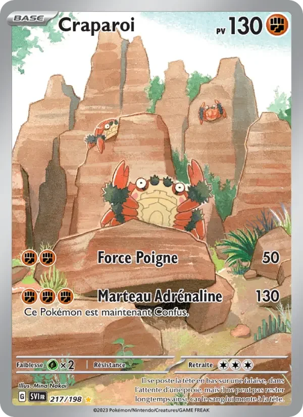 Carte Pokémon Craparoi — Écarlate et Violet