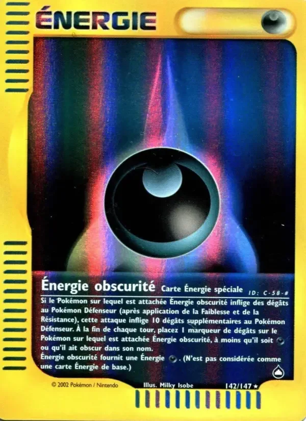 Carte Pokémon Énergie obscurité — Aquapolis
