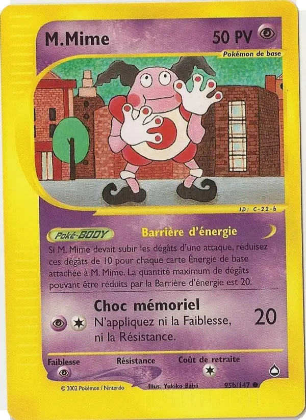 Carte Pokémon M.Mime — Aquapolis